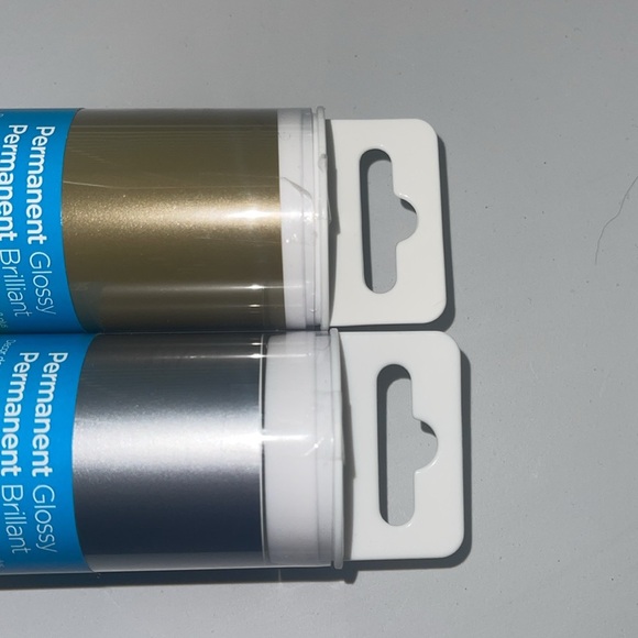 NIB Cricut Premium Vinyl Permanent Glossy Gold & Silver 12x48 NIB - Picture 4 of 5